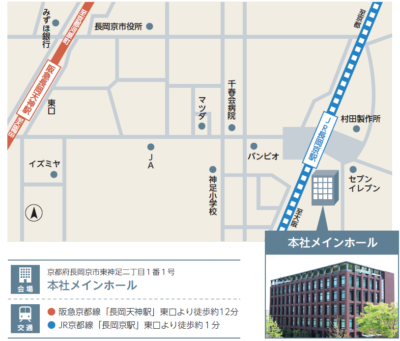 京都府長岡京市東神足二丁目1番1号