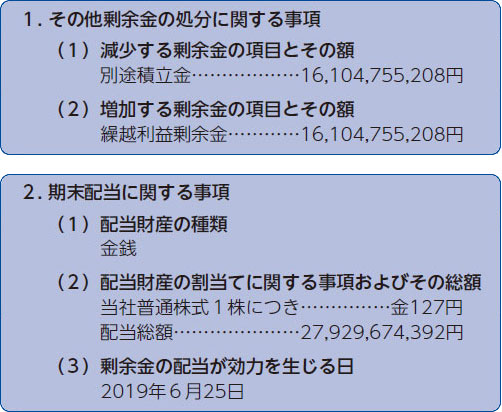 安い その他の剰余金の処分に関する事項